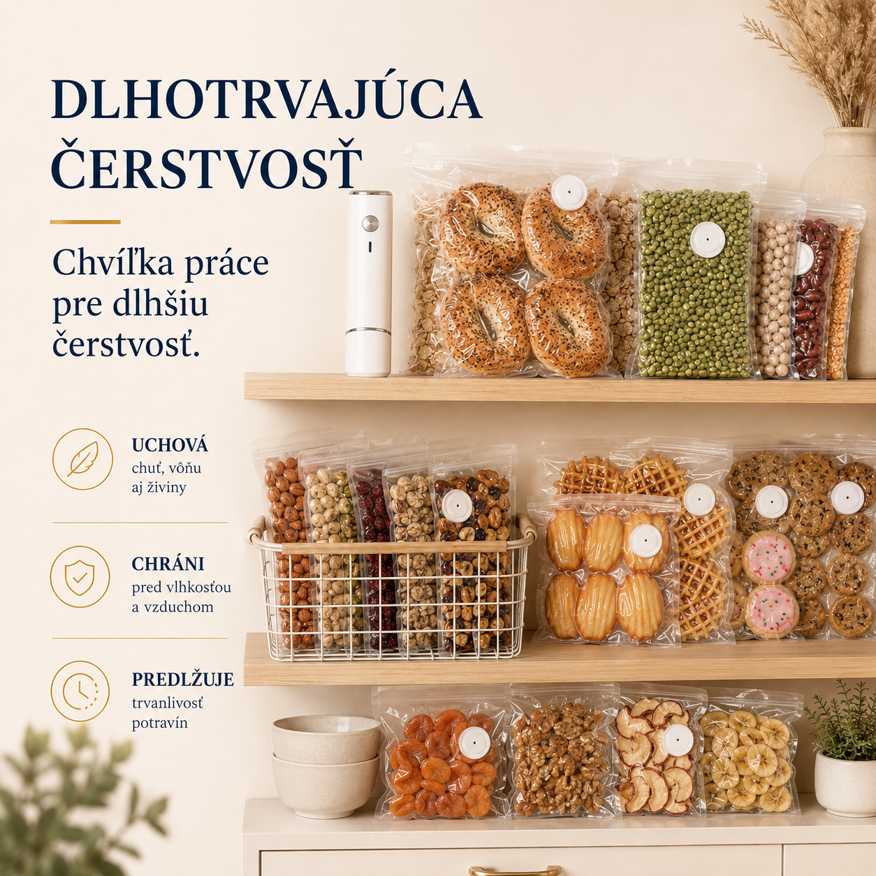 Ručná vákuovačka na potraviny